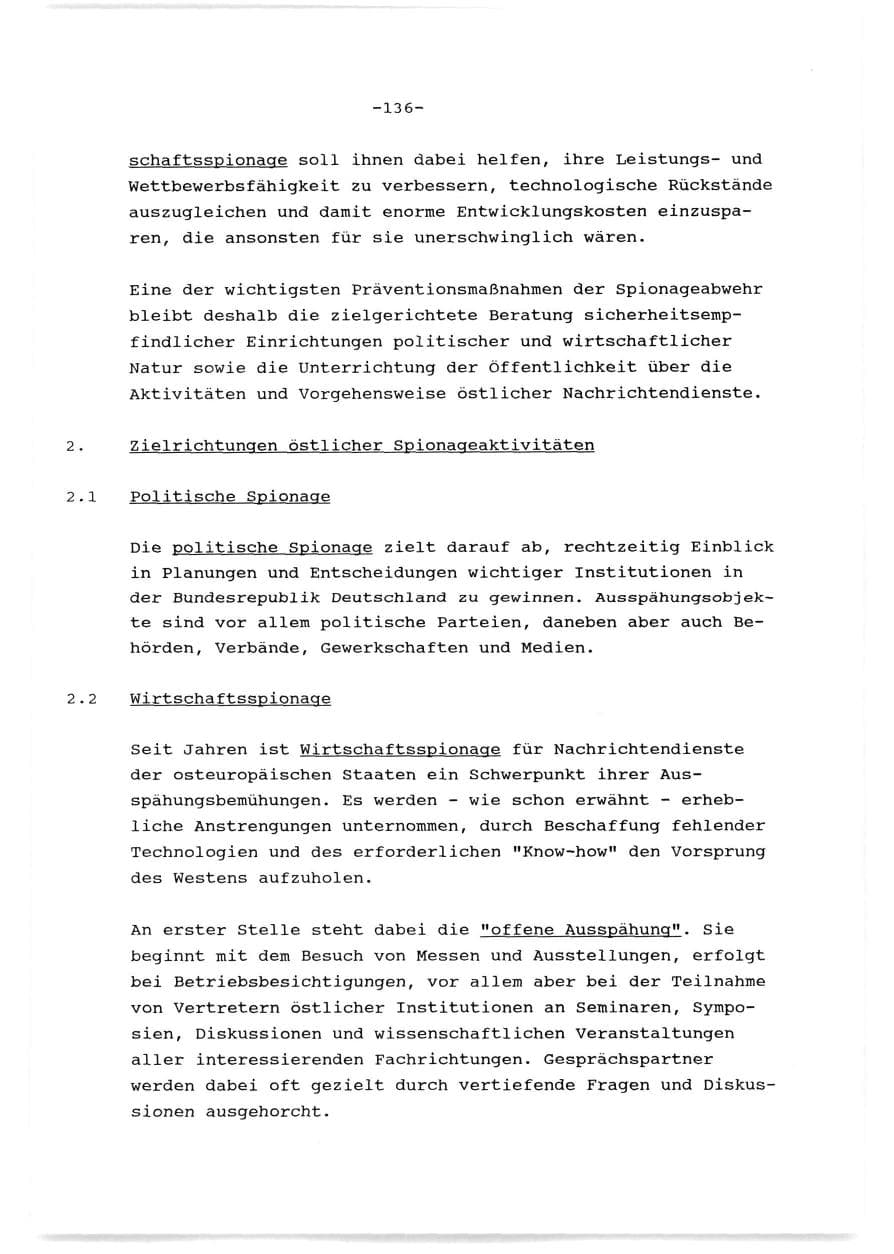 Seite 137 des Verfassungsschutzbericht 1989 Baden-Württemberg