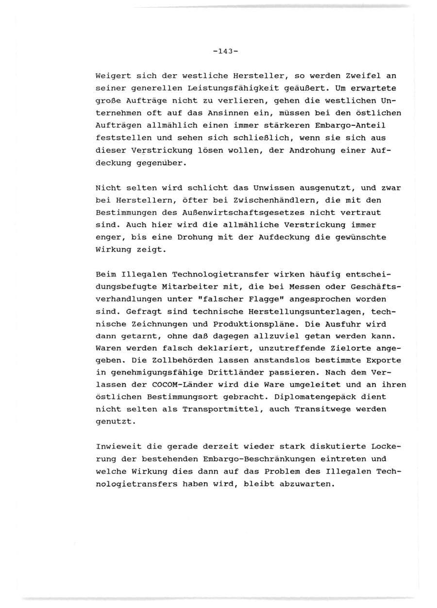 Seite 144 des Verfassungsschutzbericht 1989 Baden-Württemberg