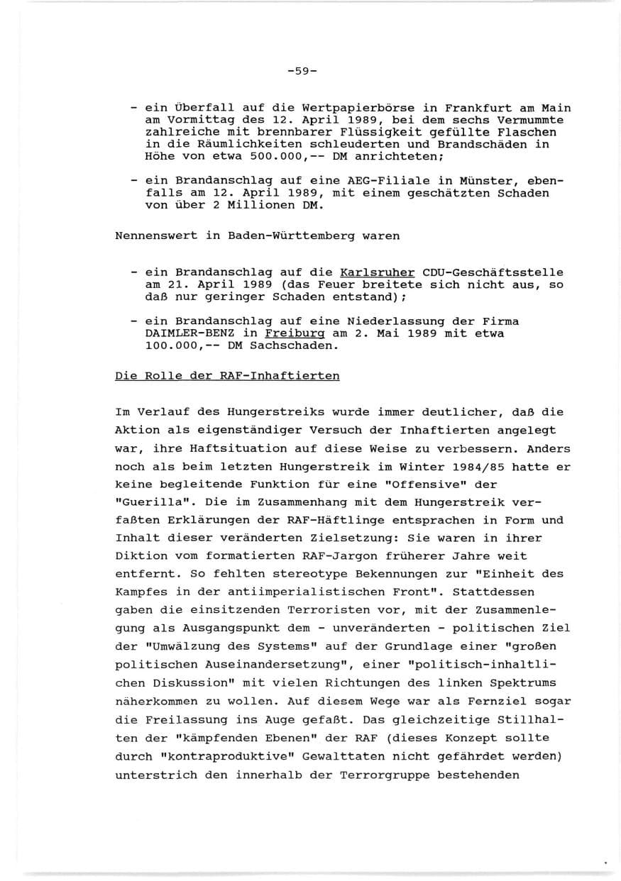 Seite 60 des Verfassungsschutzbericht 1989 Baden-Württemberg