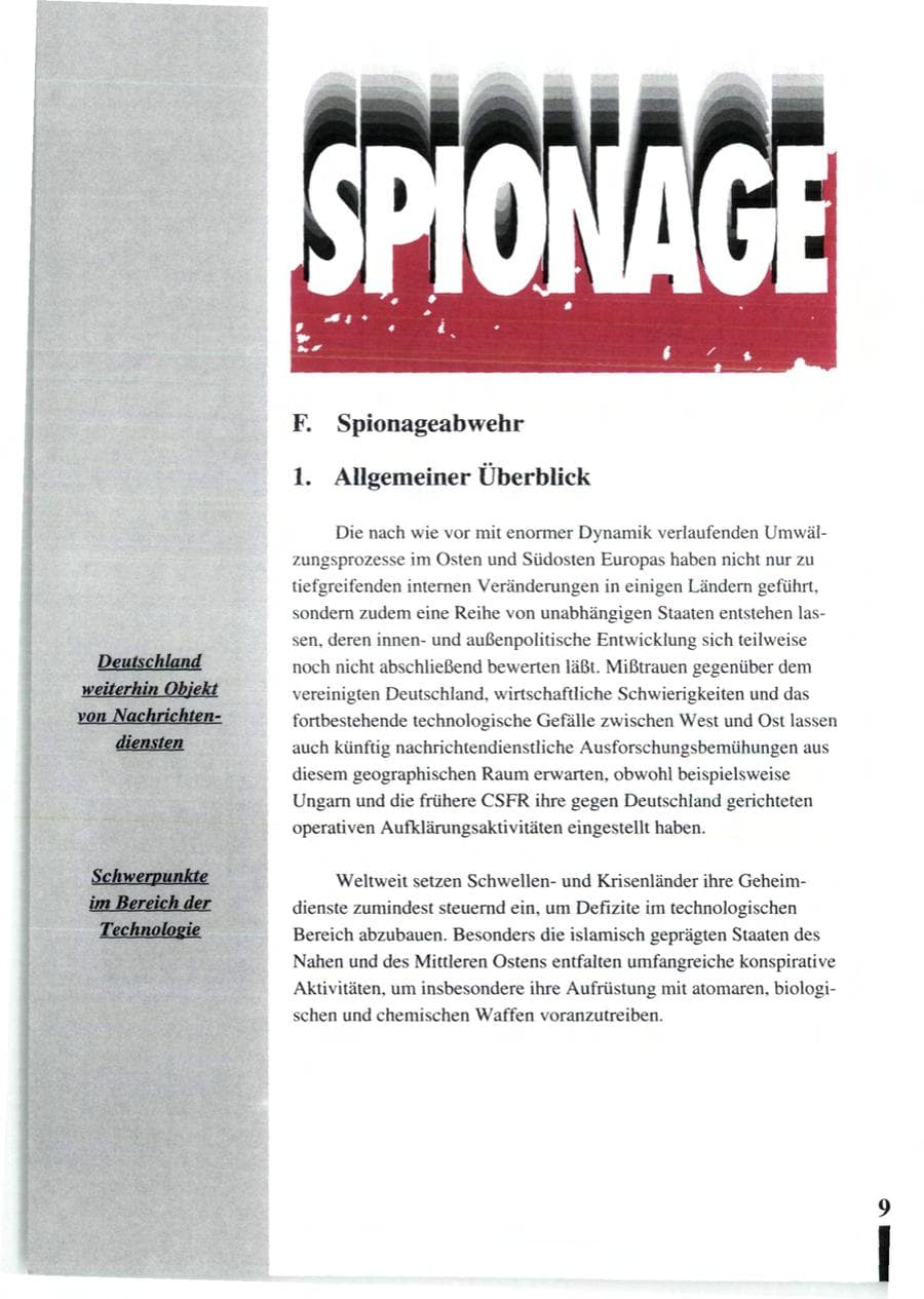 Seite 100 des Verfassungsschutzbericht 1992 Baden-Württemberg