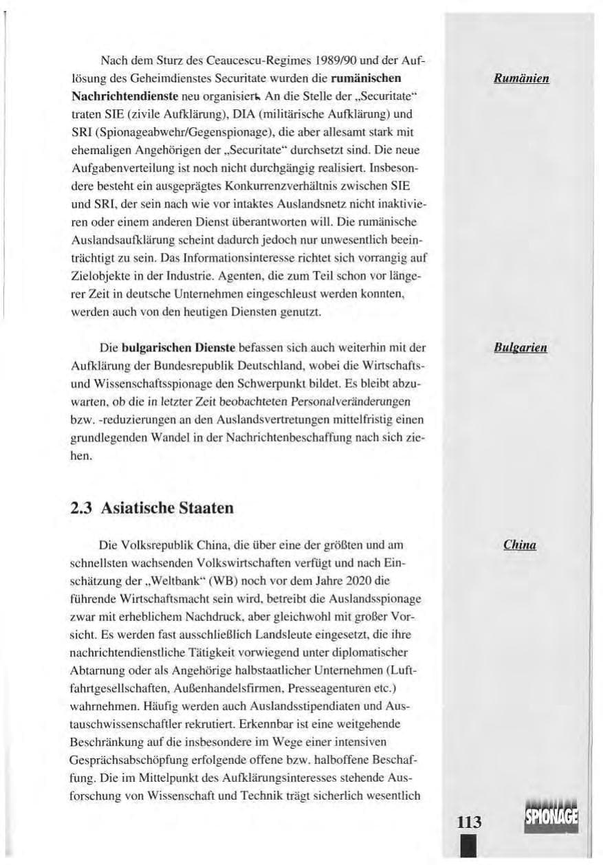 Seite 117 des Verfassungsschutzbericht 1993 Baden-Württemberg