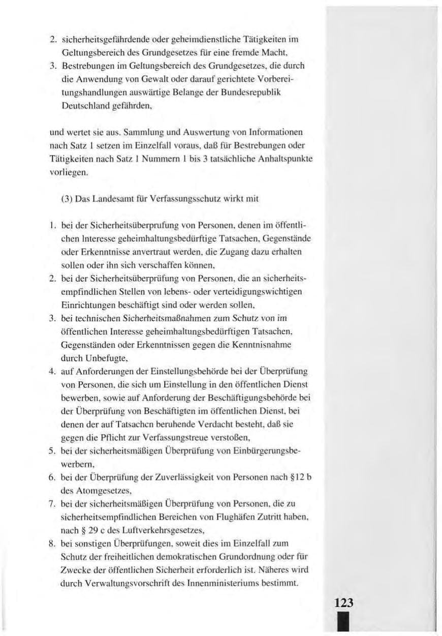Seite 127 des Verfassungsschutzbericht 1993 Baden-Württemberg