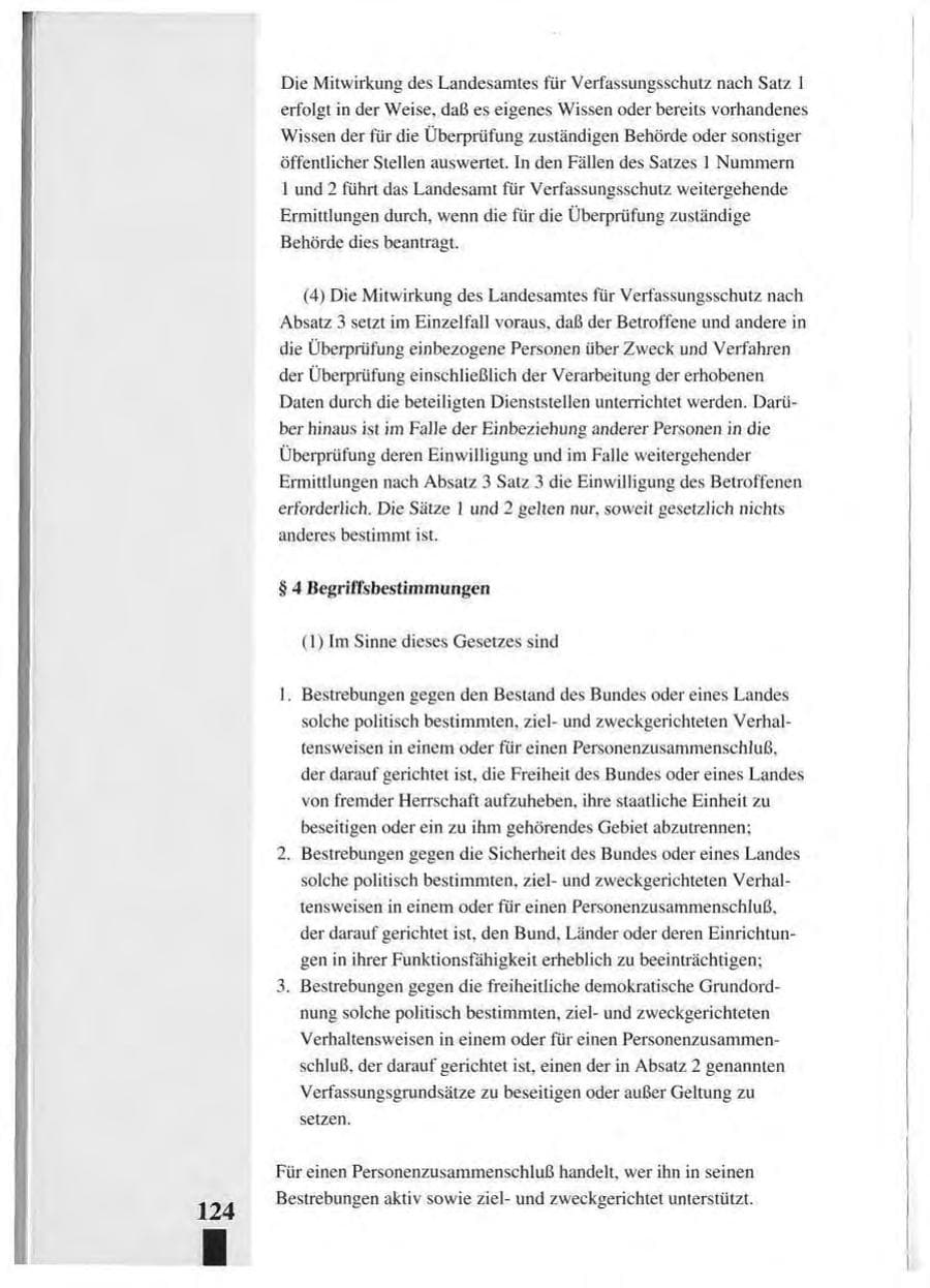 Seite 128 des Verfassungsschutzbericht 1993 Baden-Württemberg