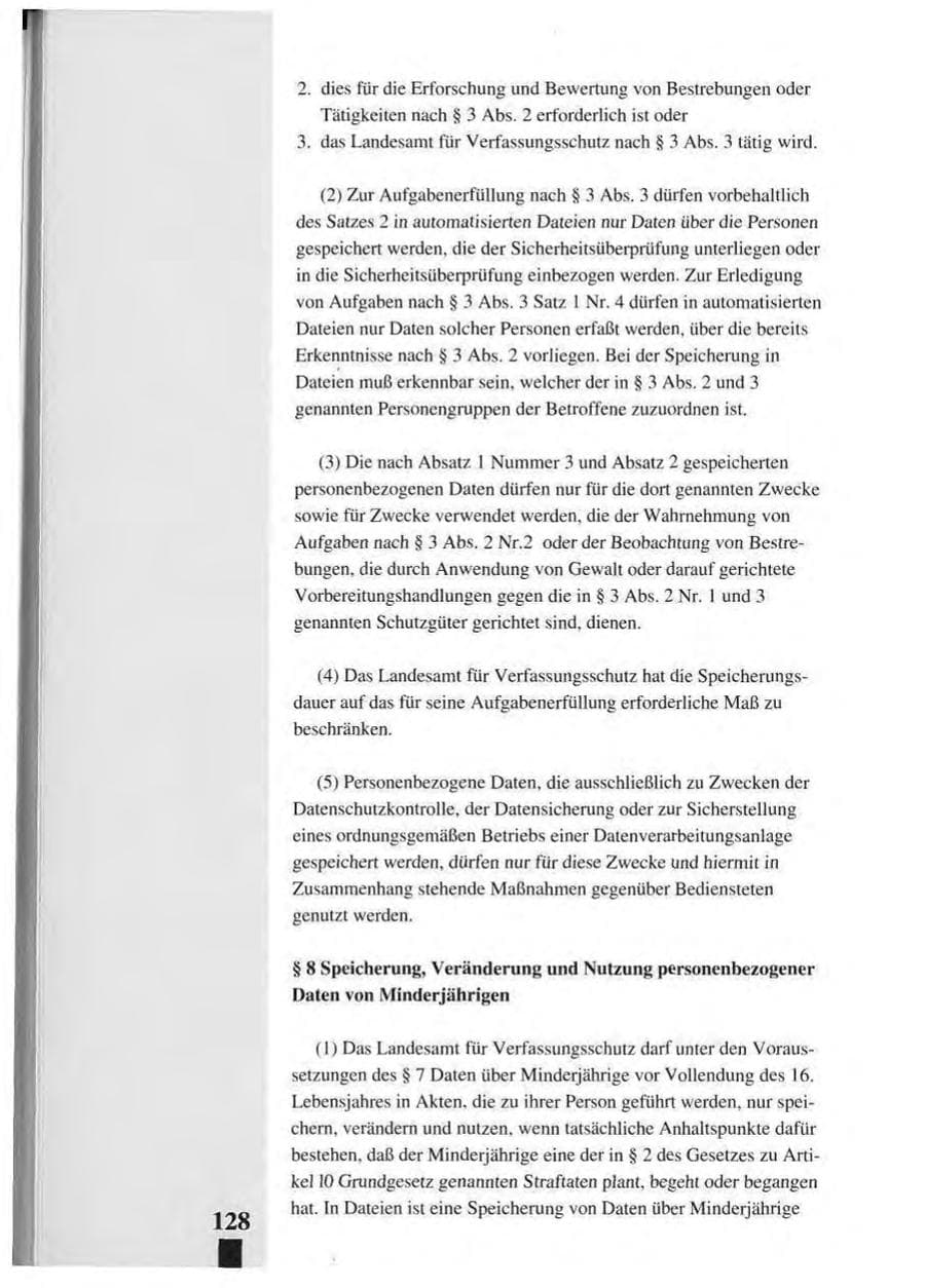 Seite 132 des Verfassungsschutzbericht 1993 Baden-Württemberg