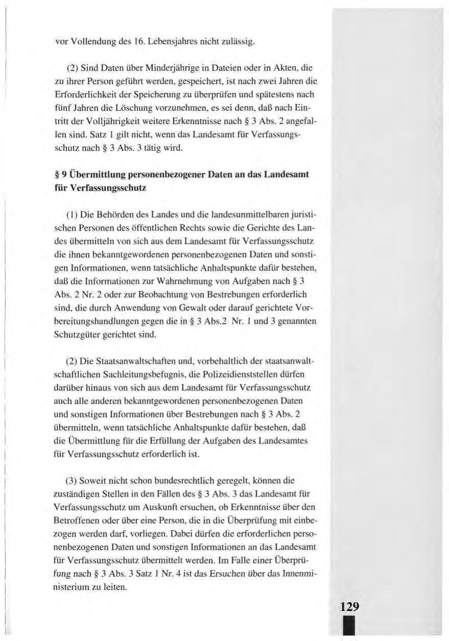 Seite 133 des Verfassungsschutzbericht 1993 Baden-Württemberg
