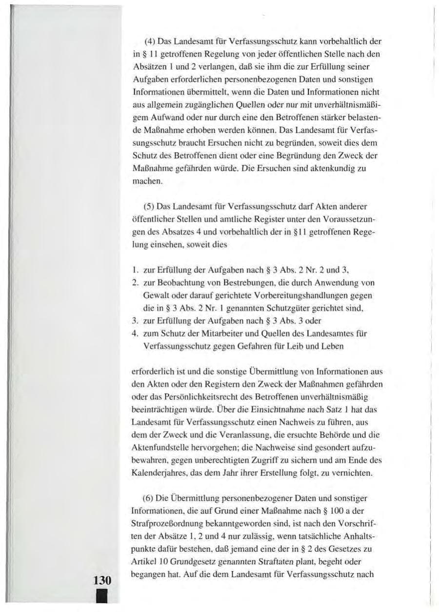 Seite 134 des Verfassungsschutzbericht 1993 Baden-Württemberg