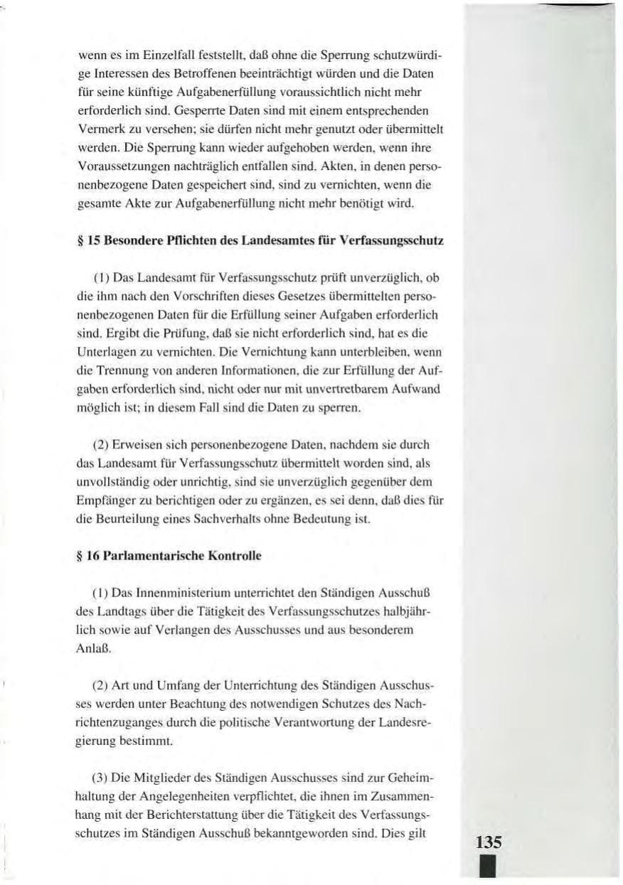 Seite 139 des Verfassungsschutzbericht 1993 Baden-Württemberg
