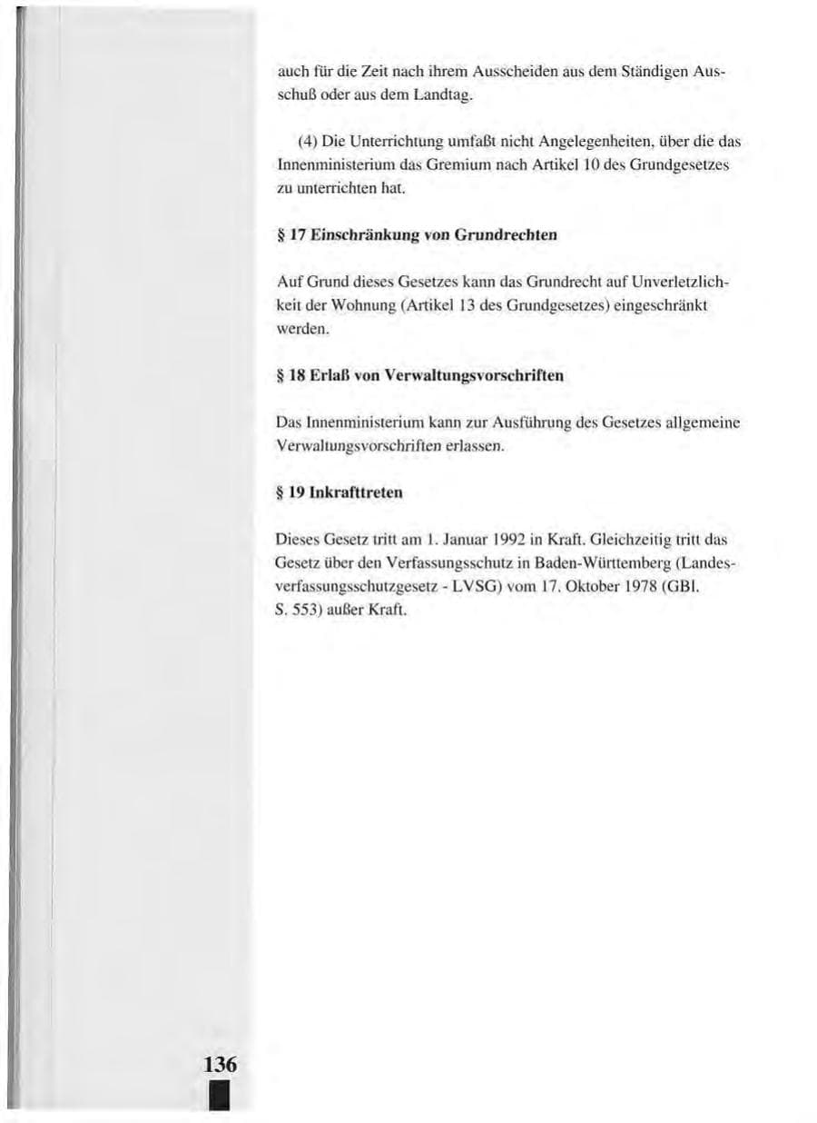 Seite 140 des Verfassungsschutzbericht 1993 Baden-Württemberg