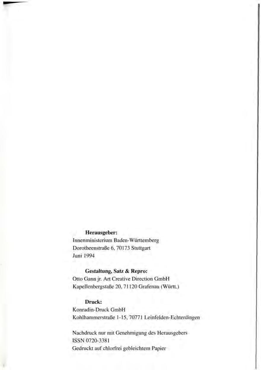 Seite 3 des Verfassungsschutzbericht 1993 Baden-Württemberg