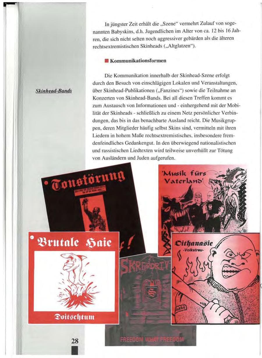 Seite 32 des Verfassungsschutzbericht 1993 Baden-Württemberg