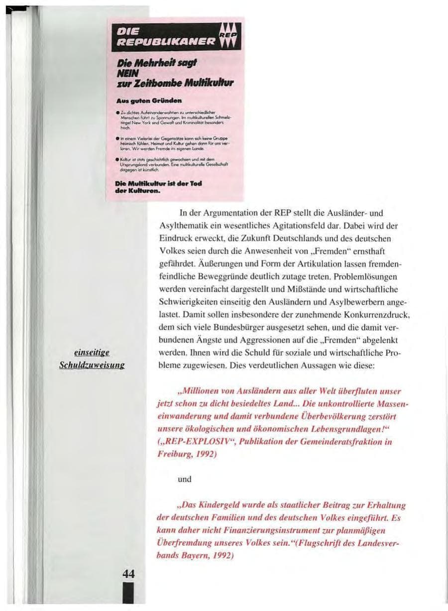 Seite 48 des Verfassungsschutzbericht 1993 Baden-Württemberg