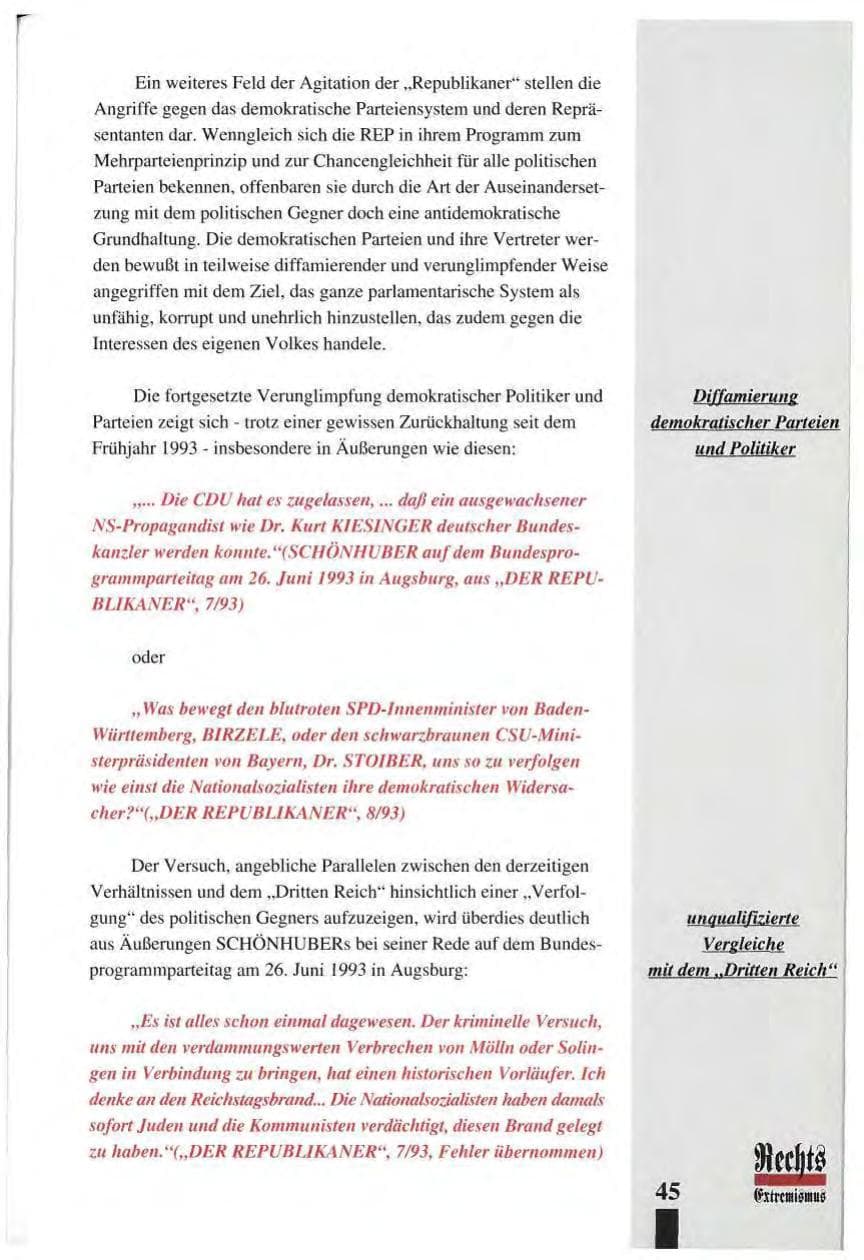 Seite 49 des Verfassungsschutzbericht 1993 Baden-Württemberg