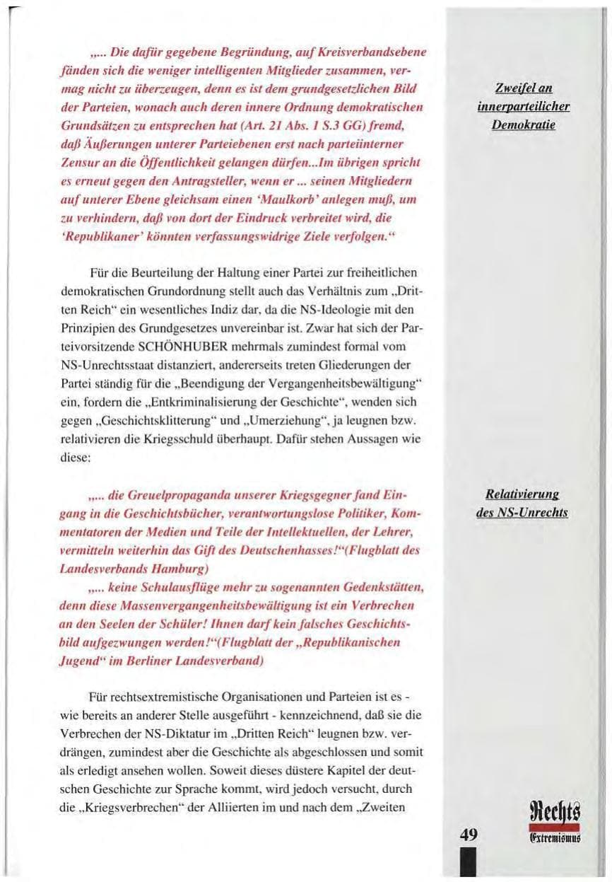 Seite 53 des Verfassungsschutzbericht 1993 Baden-Württemberg