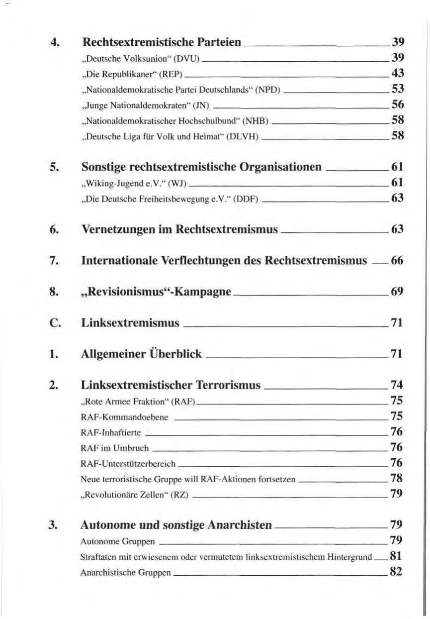 Seite 9 des Verfassungsschutzbericht 1993 Baden-Württemberg