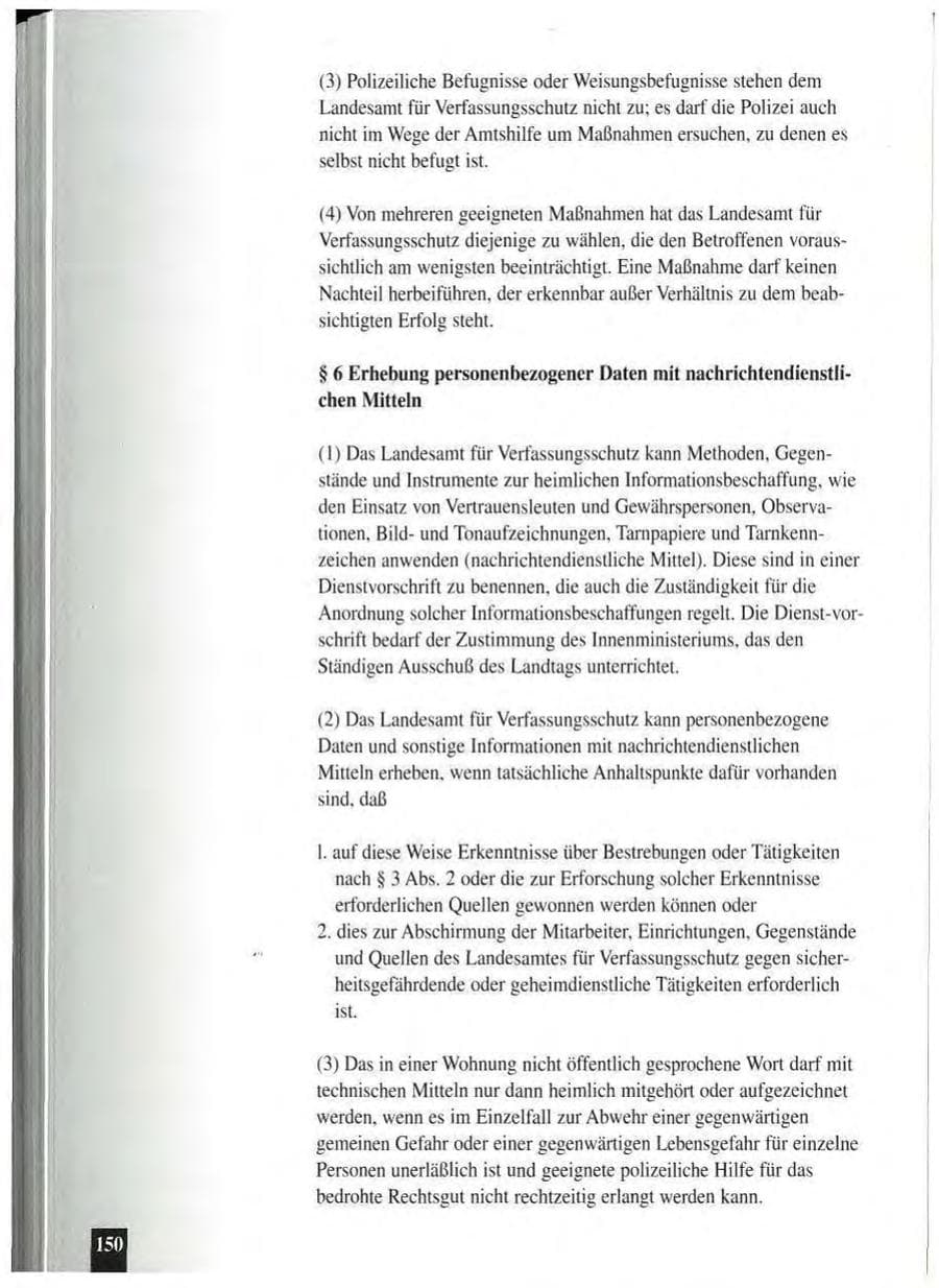 Seite 154 des Verfassungsschutzbericht 1994 Baden-Württemberg