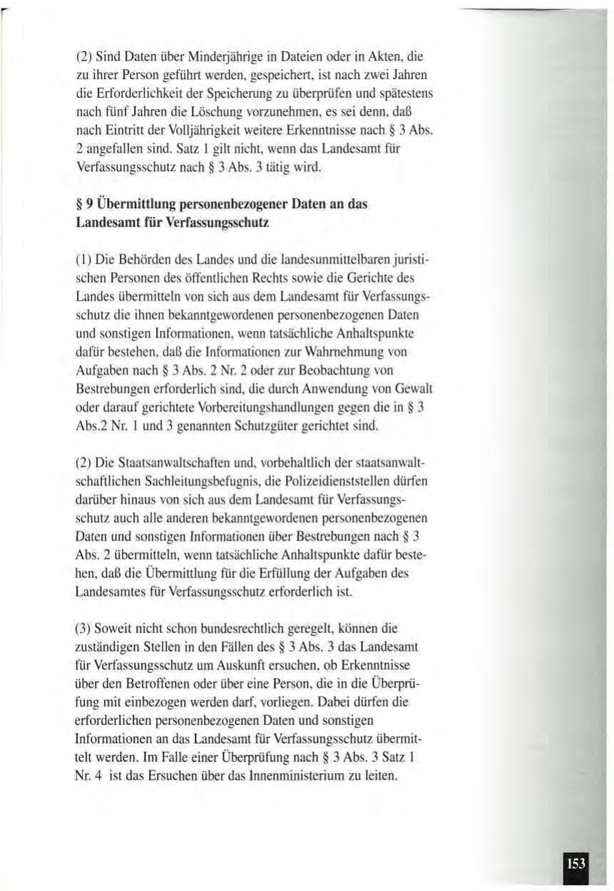Seite 157 des Verfassungsschutzbericht 1994 Baden-Württemberg
