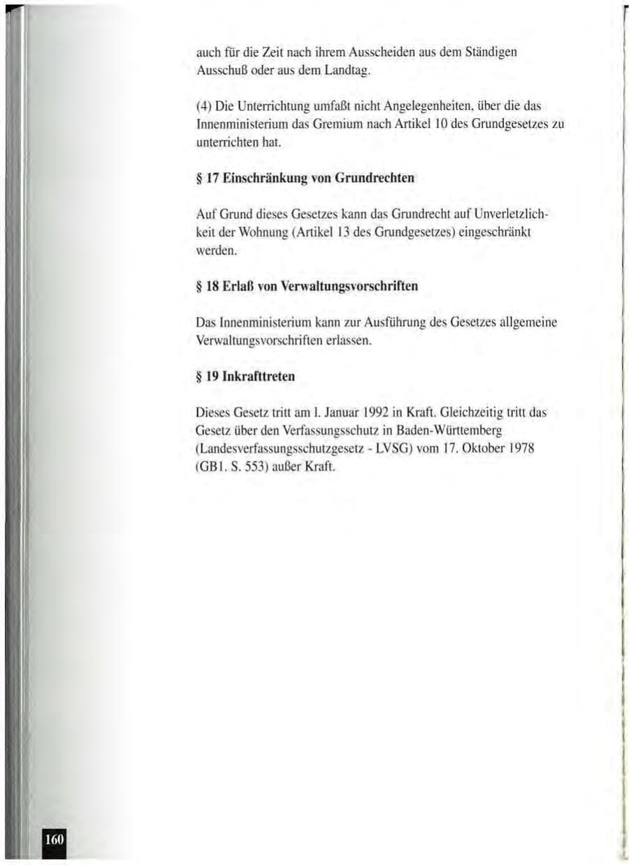 Seite 164 des Verfassungsschutzbericht 1994 Baden-Württemberg