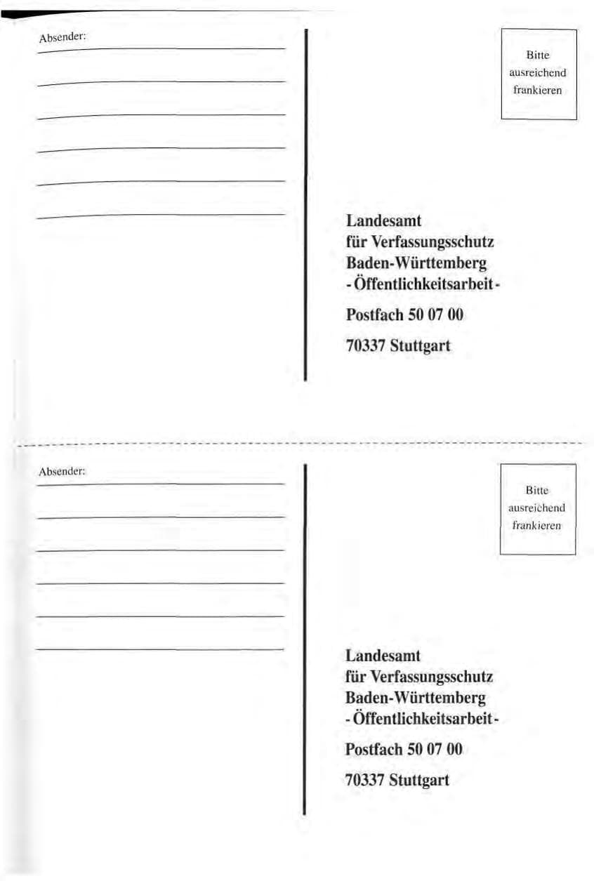 Seite 168 des Verfassungsschutzbericht 1994 Baden-Württemberg