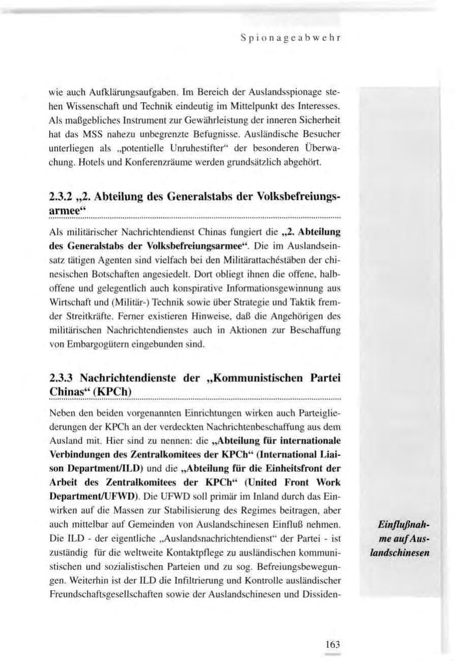 Seite 163 des Verfassungsschutzbericht 1995 Baden-Württemberg