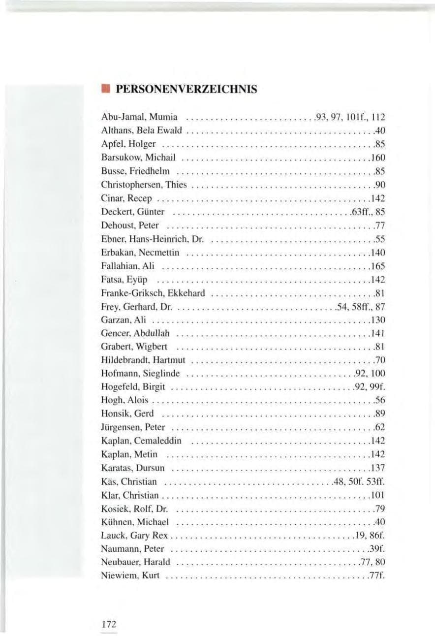 Seite 172 des Verfassungsschutzbericht 1995 Baden-Württemberg