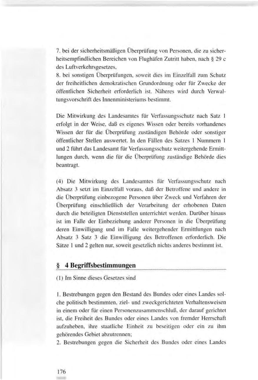 Seite 176 des Verfassungsschutzbericht 1995 Baden-Württemberg