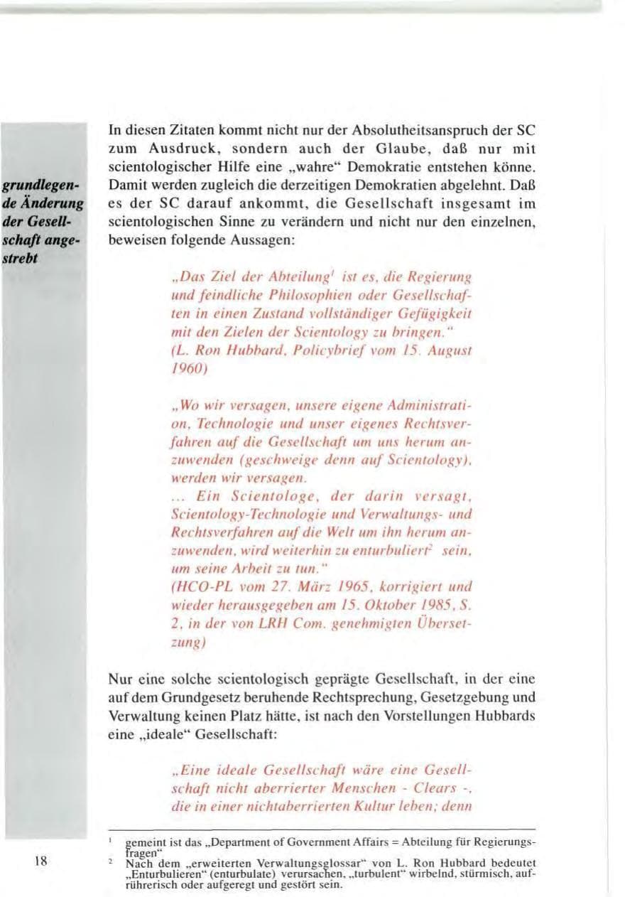Seite 19 des Verfassungsschutzbericht 1996 Baden-Württemberg