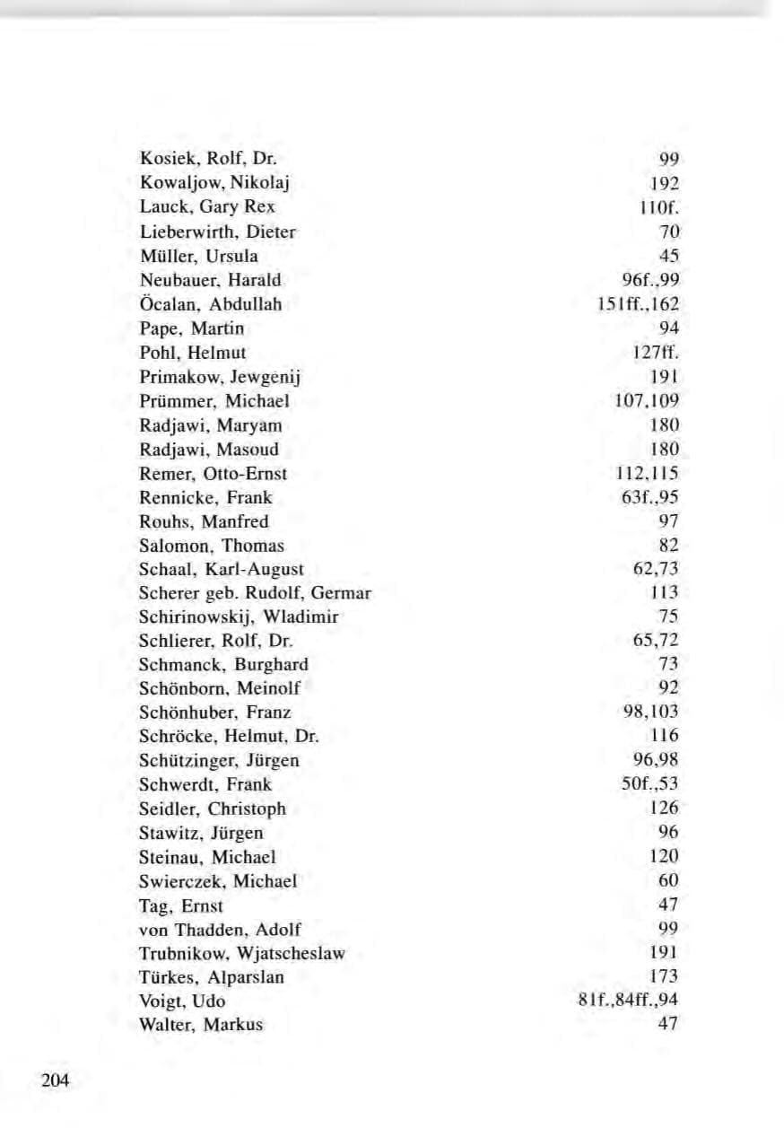 Seite 204 des Verfassungsschutzbericht 1996 Baden-Württemberg