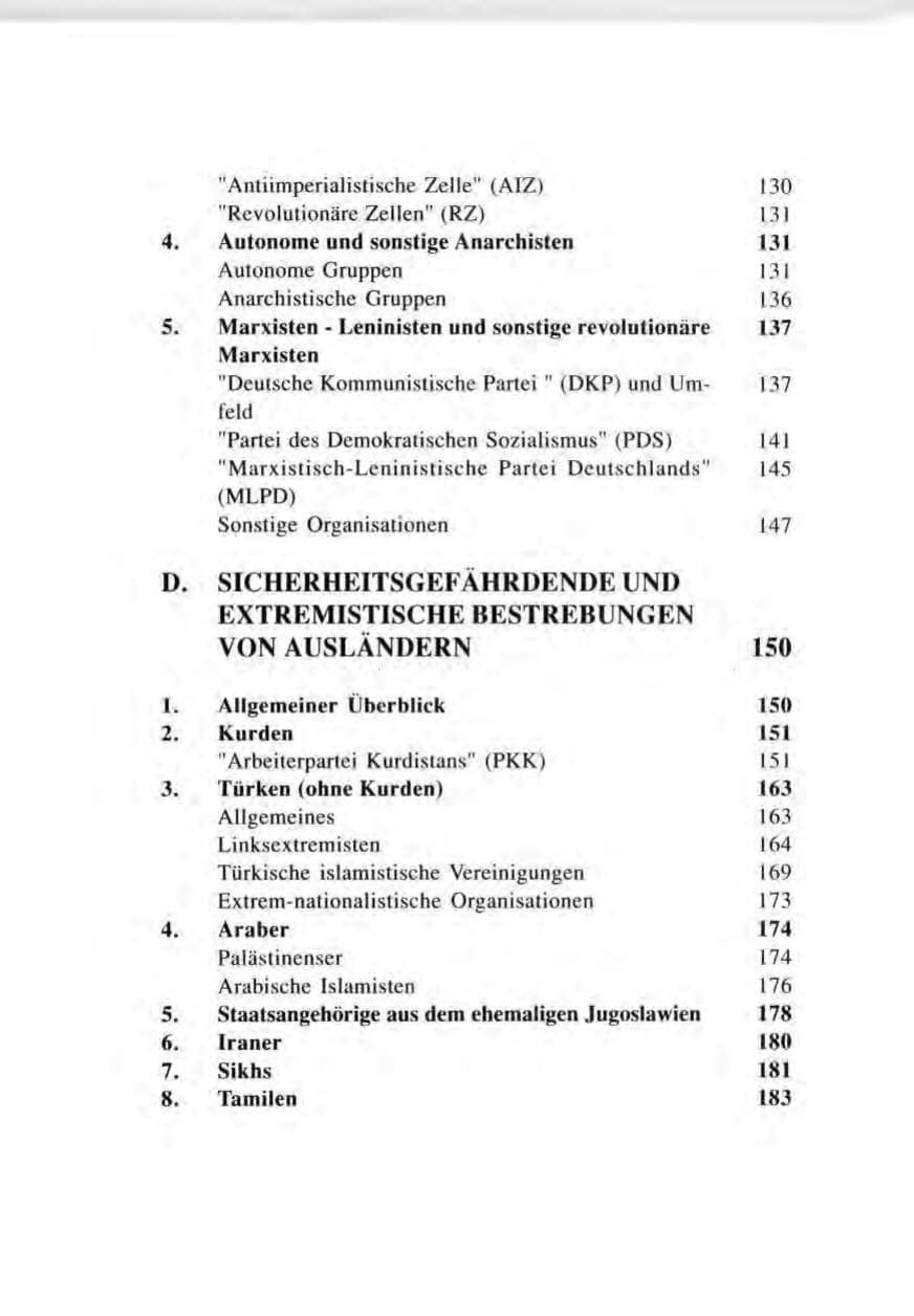 Seite 7 des Verfassungsschutzbericht 1996 Baden-Württemberg
