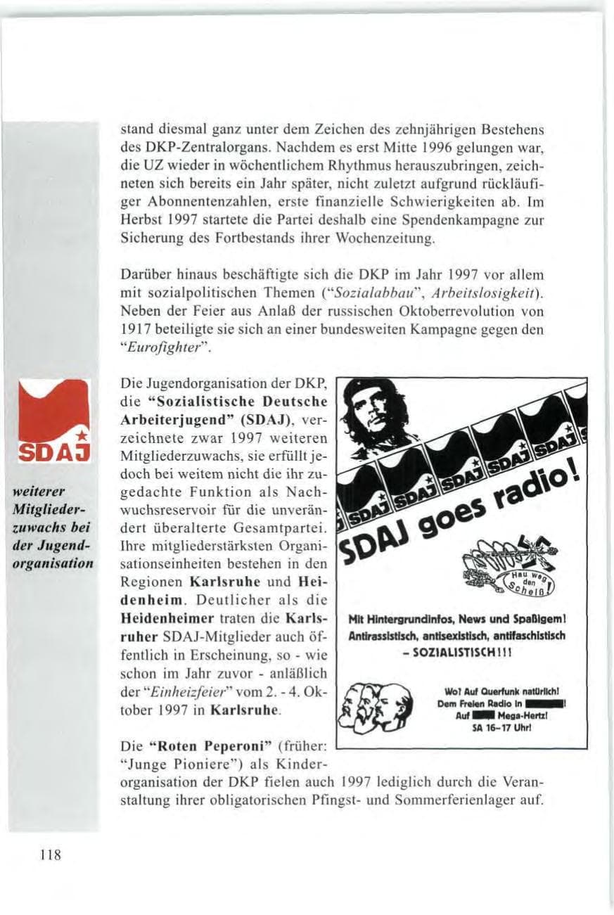 Seite 120 des Verfassungsschutzbericht 1997 Baden-Württemberg