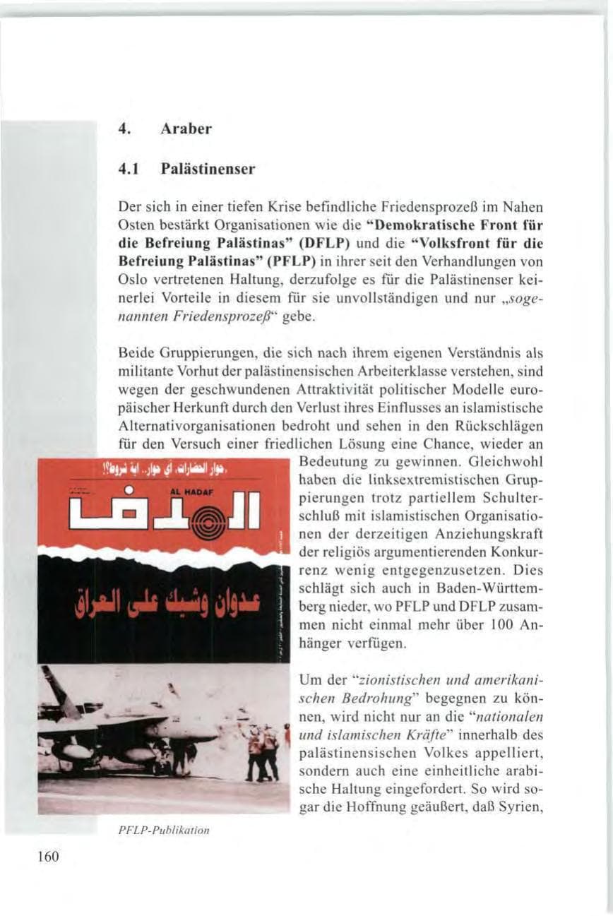 Seite 162 des Verfassungsschutzbericht 1997 Baden-Württemberg