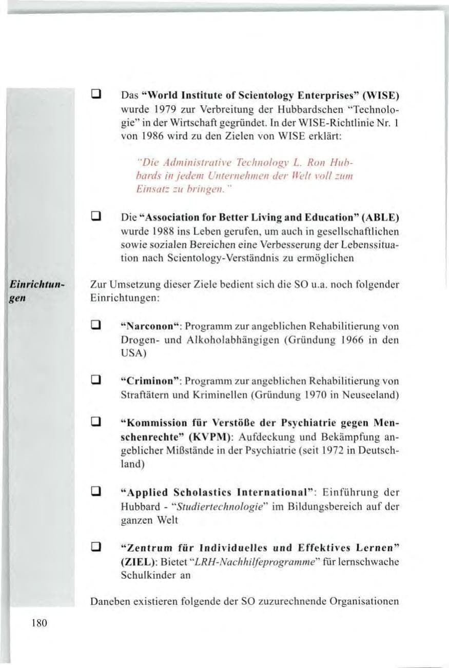 Seite 182 des Verfassungsschutzbericht 1997 Baden-Württemberg