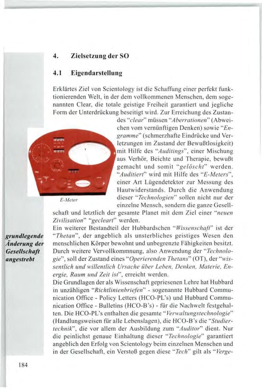 Seite 186 des Verfassungsschutzbericht 1997 Baden-Württemberg
