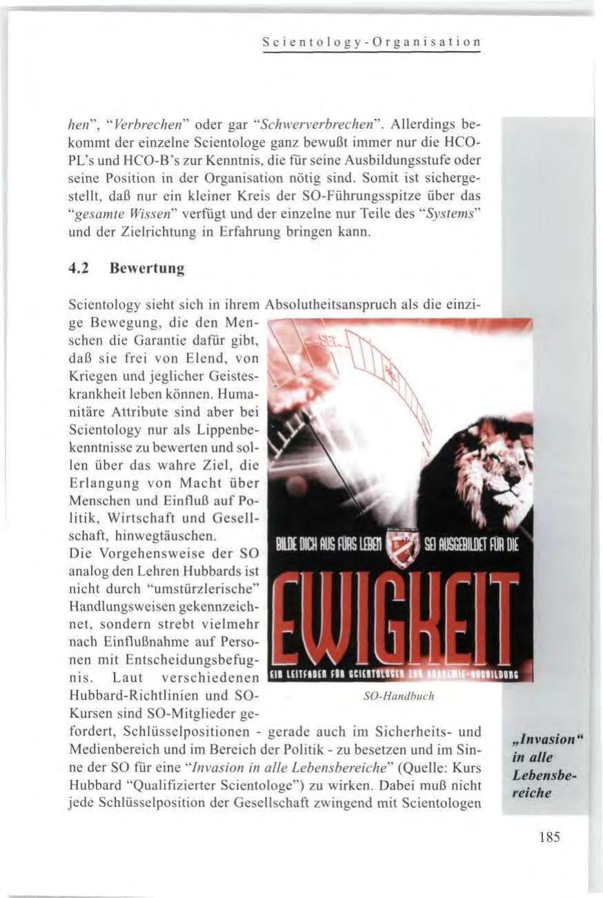 Seite 187 des Verfassungsschutzbericht 1997 Baden-Württemberg