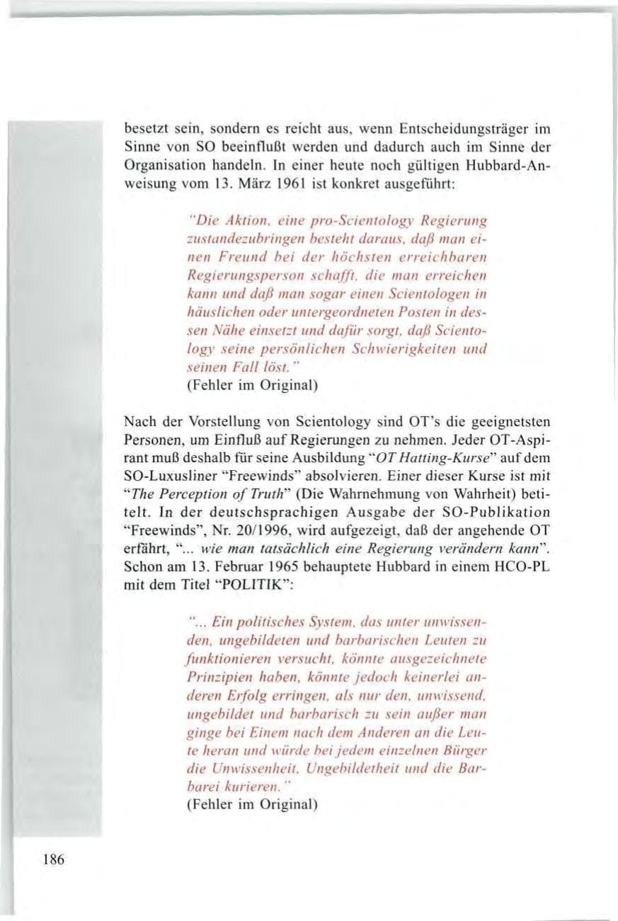 Seite 188 des Verfassungsschutzbericht 1997 Baden-Württemberg