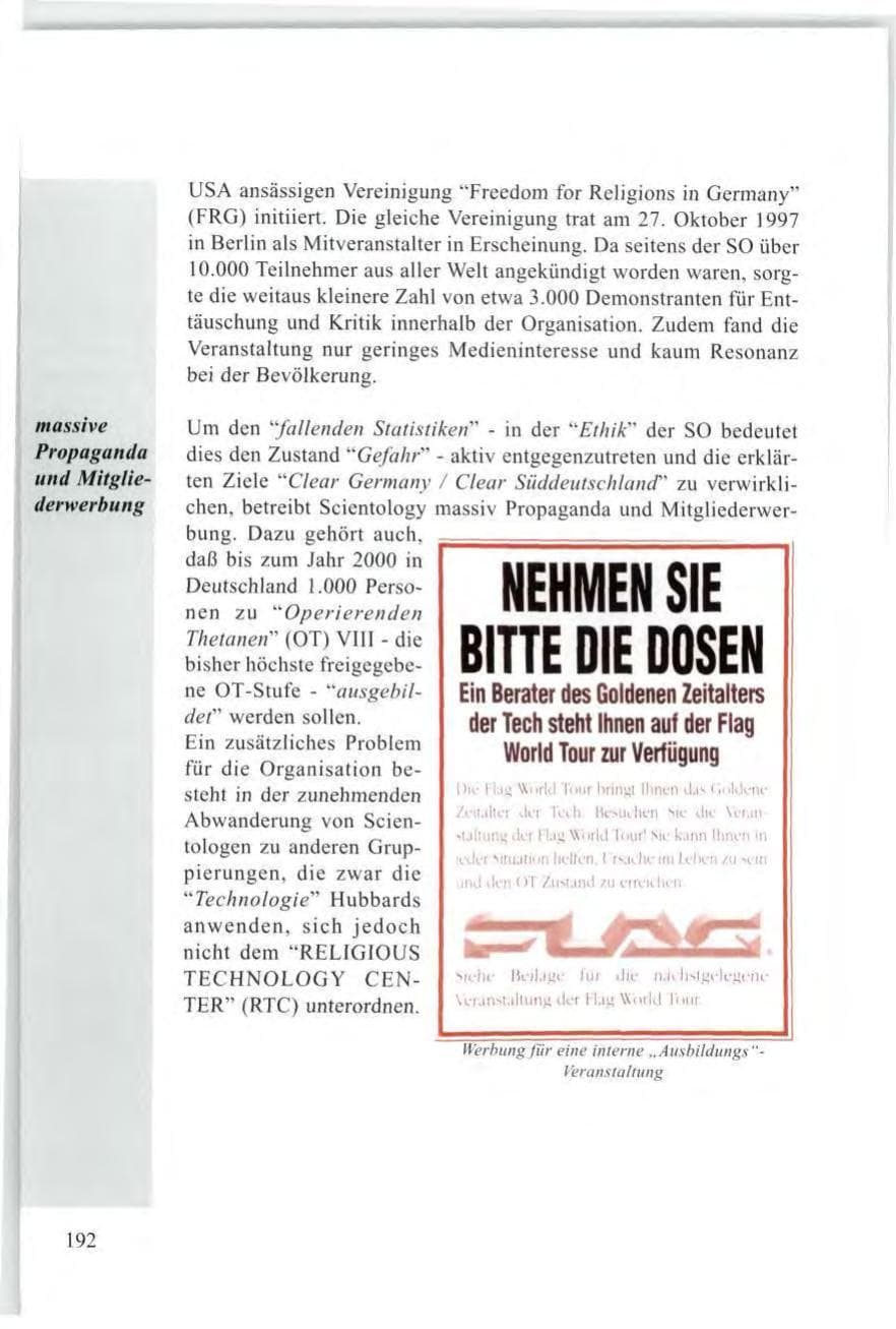 Seite 194 des Verfassungsschutzbericht 1997 Baden-Württemberg