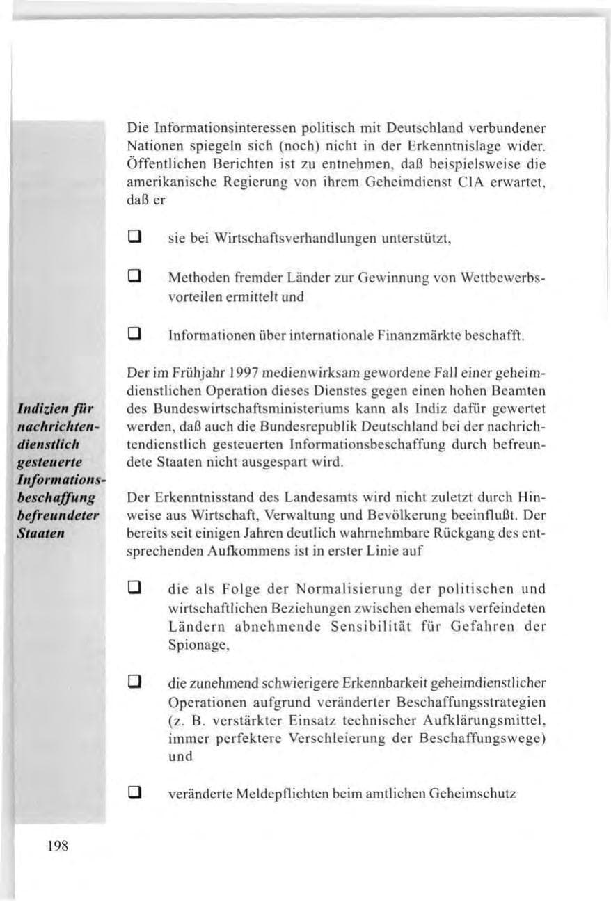 Seite 200 des Verfassungsschutzbericht 1997 Baden-Württemberg