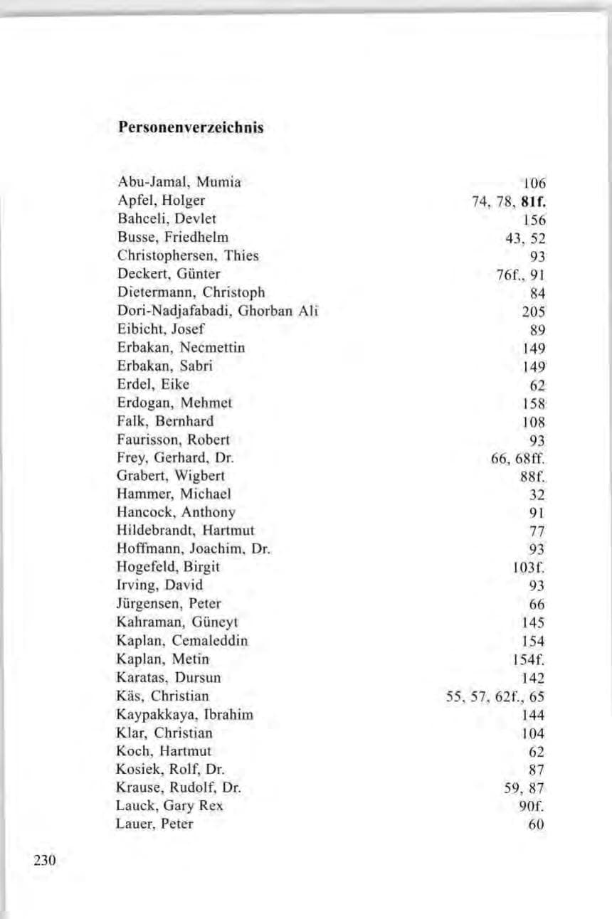 Seite 230 des Verfassungsschutzbericht 1997 Baden-Württemberg