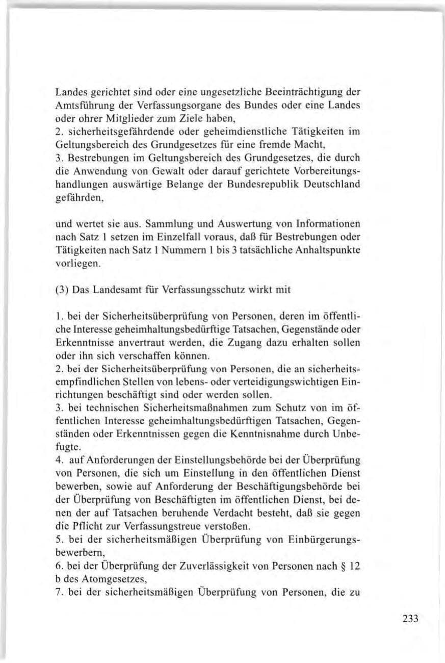 Seite 233 des Verfassungsschutzbericht 1997 Baden-Württemberg