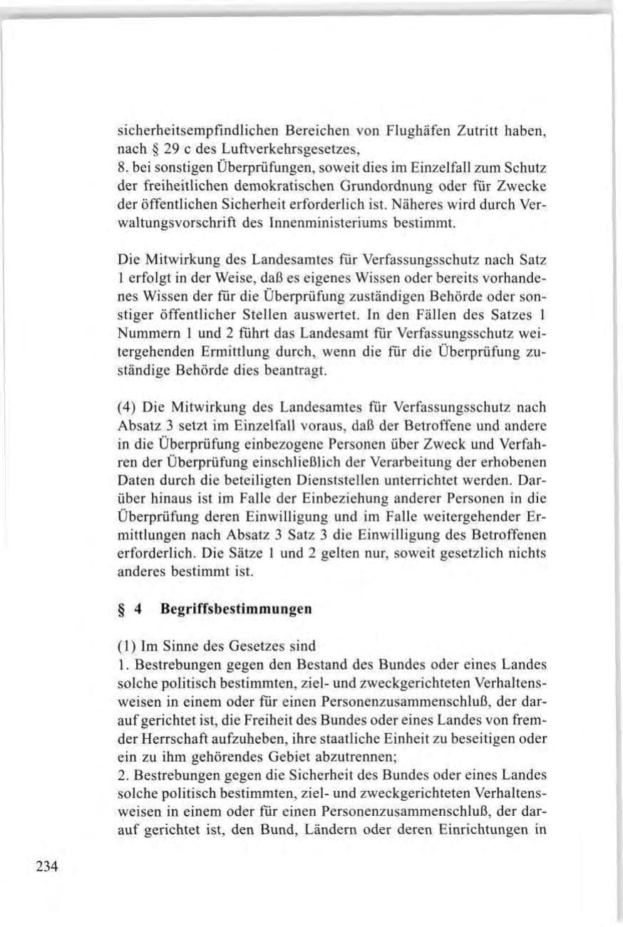 Seite 234 des Verfassungsschutzbericht 1997 Baden-Württemberg