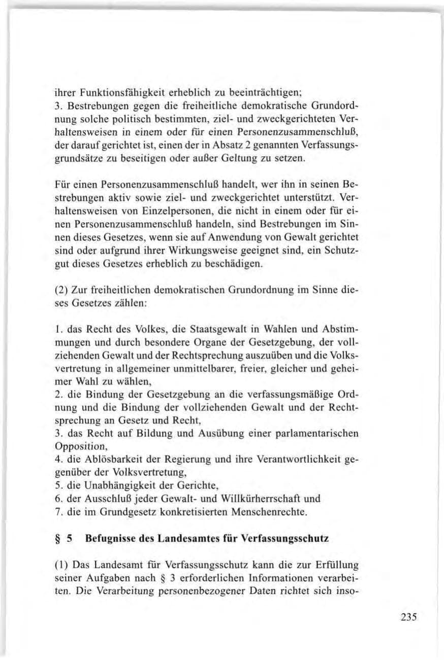 Seite 235 des Verfassungsschutzbericht 1997 Baden-Württemberg