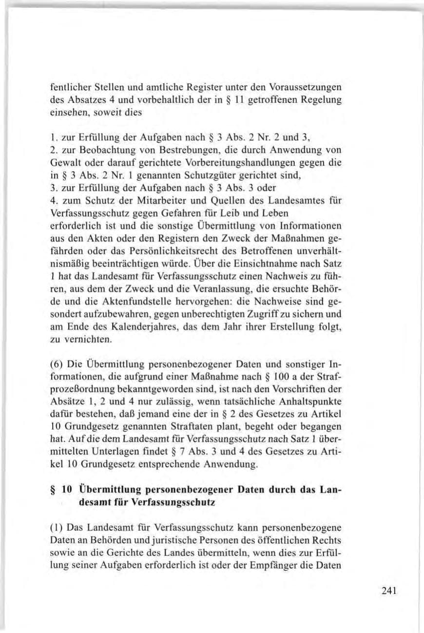 Seite 241 des Verfassungsschutzbericht 1997 Baden-Württemberg