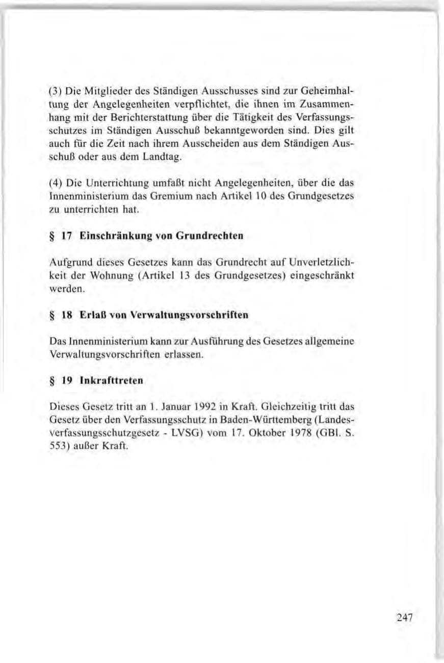 Seite 247 des Verfassungsschutzbericht 1997 Baden-Württemberg