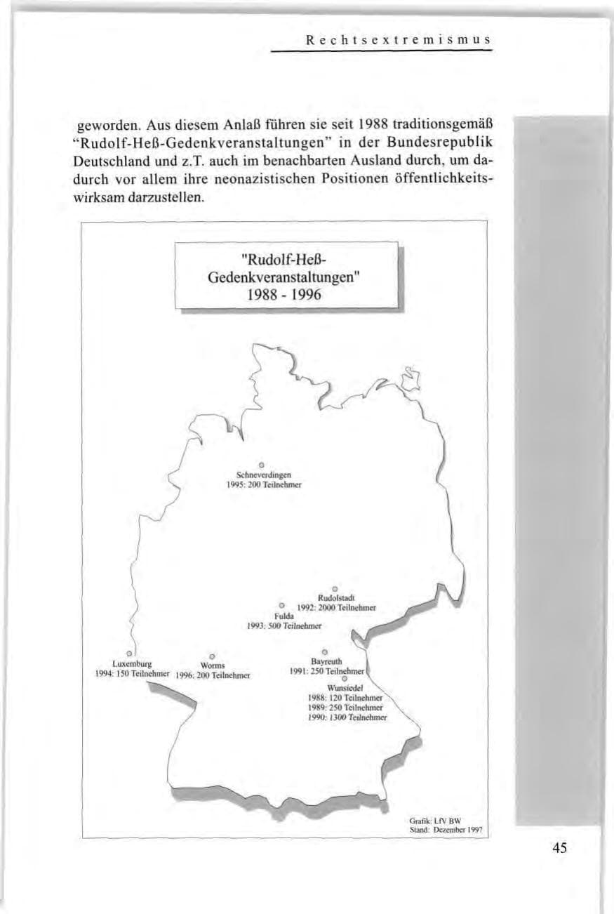 Seite 47 des Verfassungsschutzbericht 1997 Baden-Württemberg
