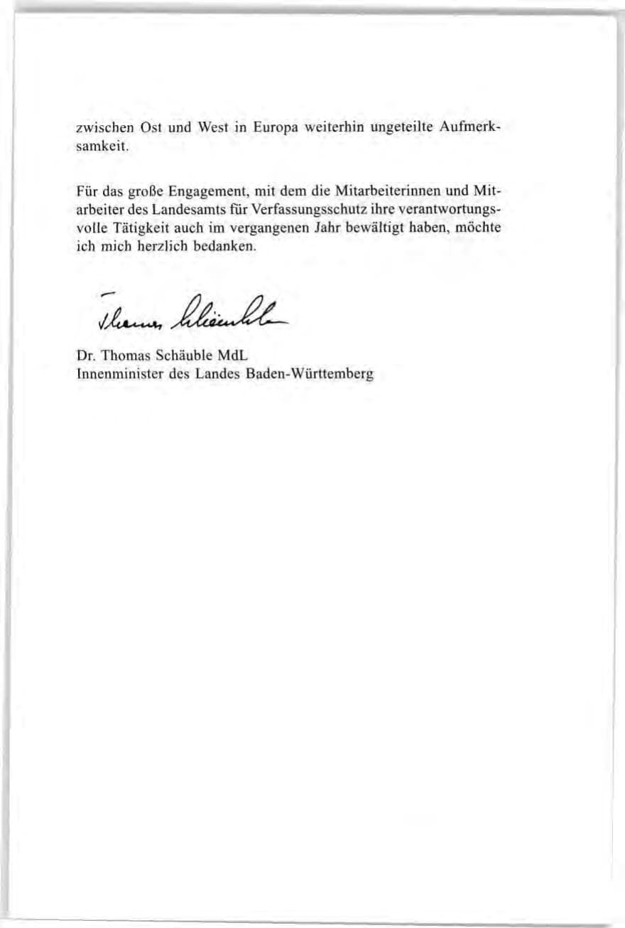 Seite 7 des Verfassungsschutzbericht 1997 Baden-Württemberg