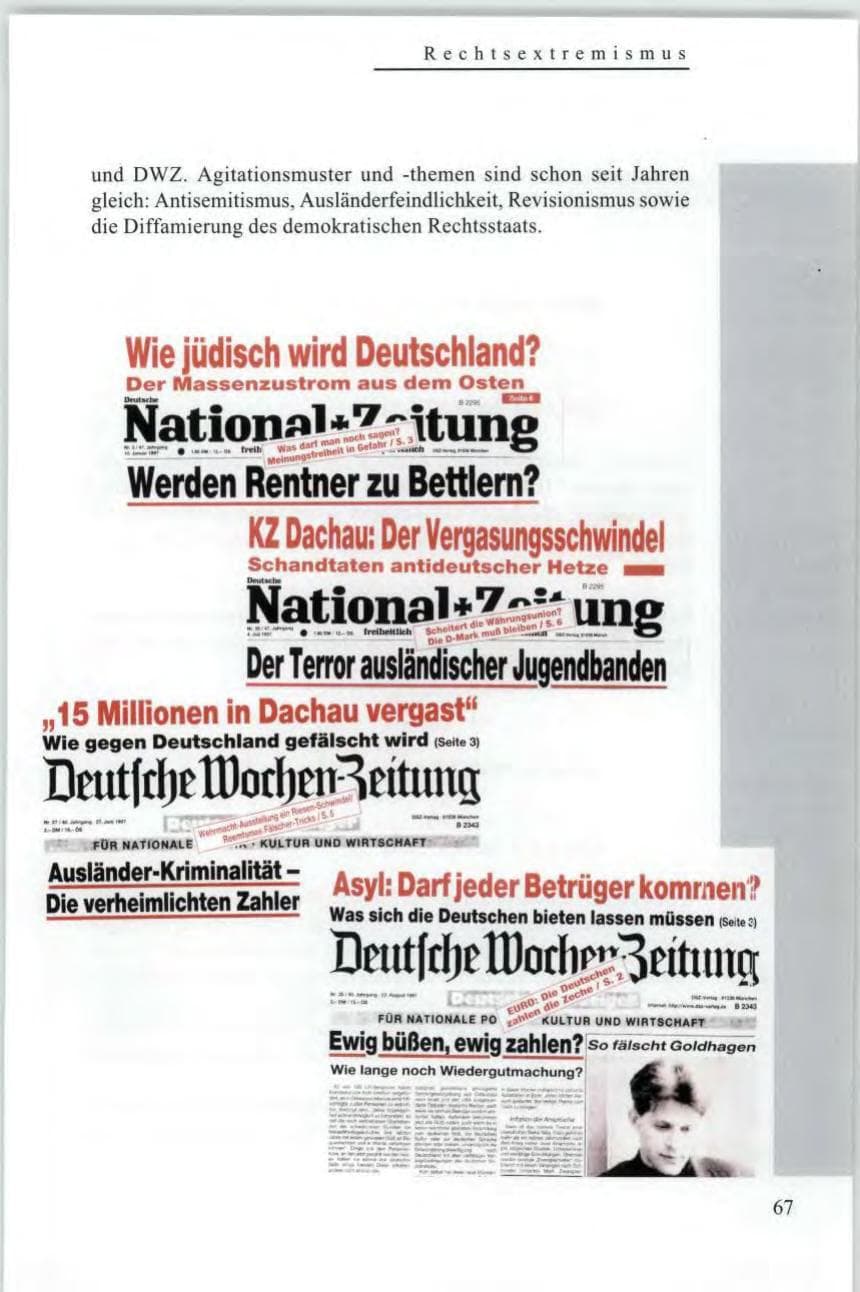 Seite 69 des Verfassungsschutzbericht 1997 Baden-Württemberg