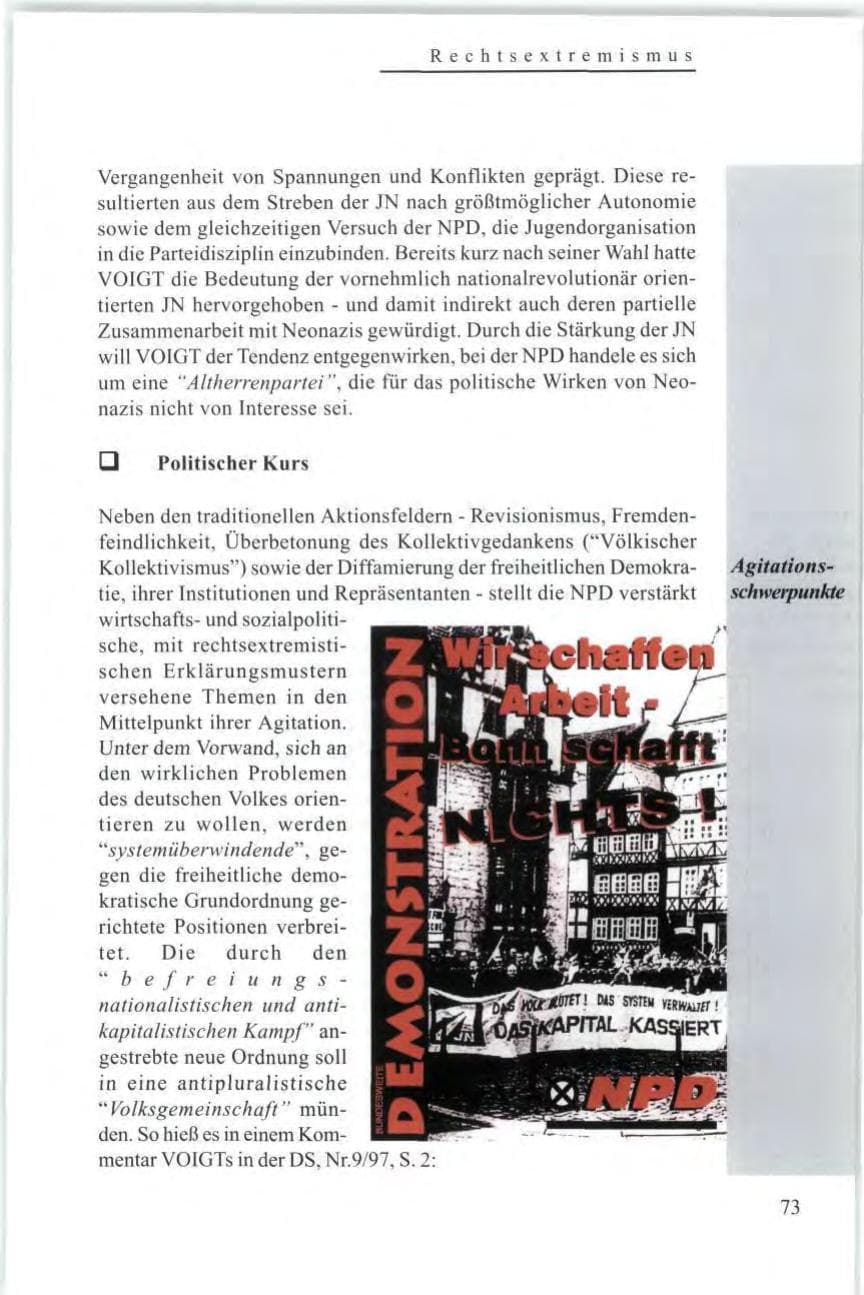 Seite 75 des Verfassungsschutzbericht 1997 Baden-Württemberg