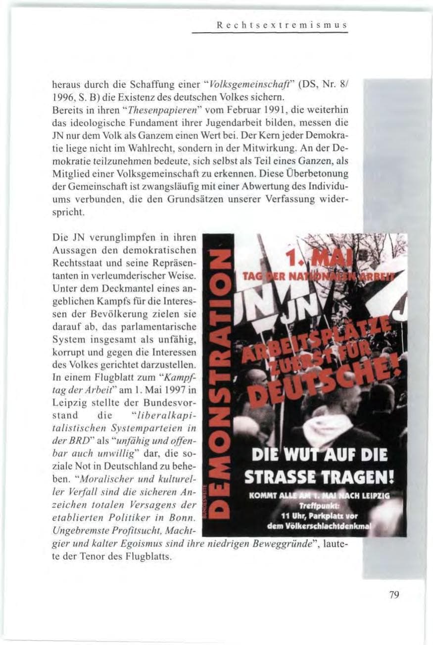 Seite 81 des Verfassungsschutzbericht 1997 Baden-Württemberg