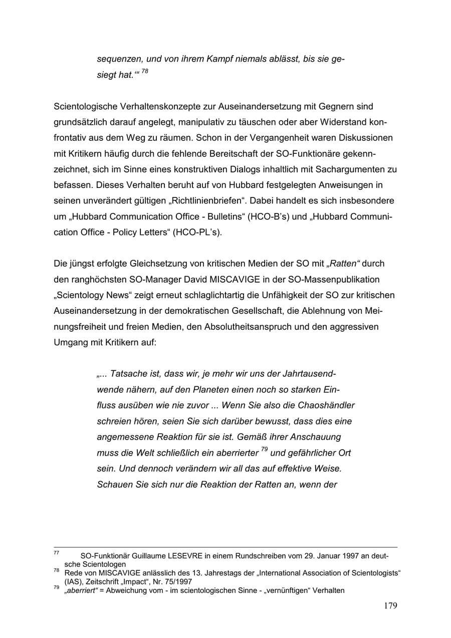 Seite 179 des Verfassungsschutzbericht 1999 Baden-Württemberg