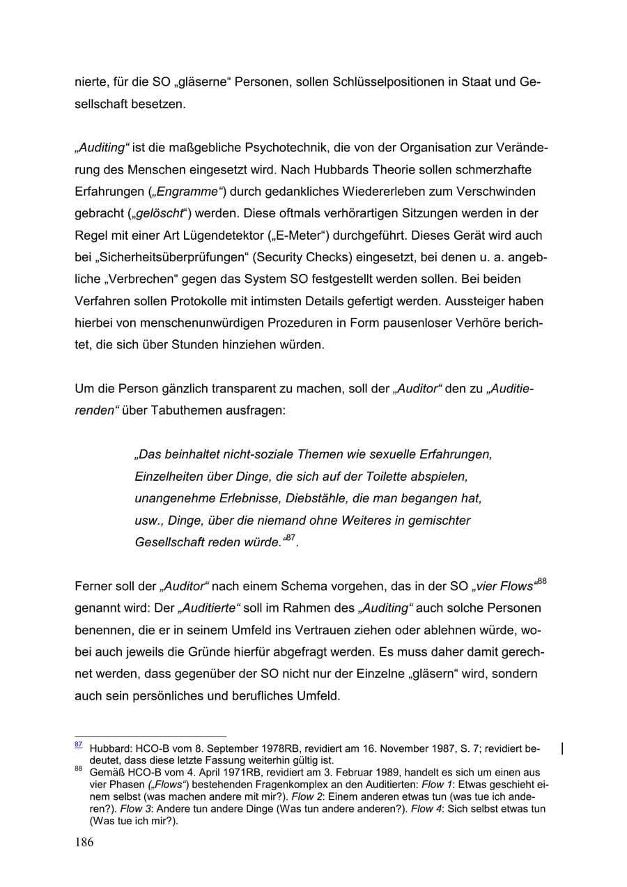 Seite 186 des Verfassungsschutzbericht 1999 Baden-Württemberg