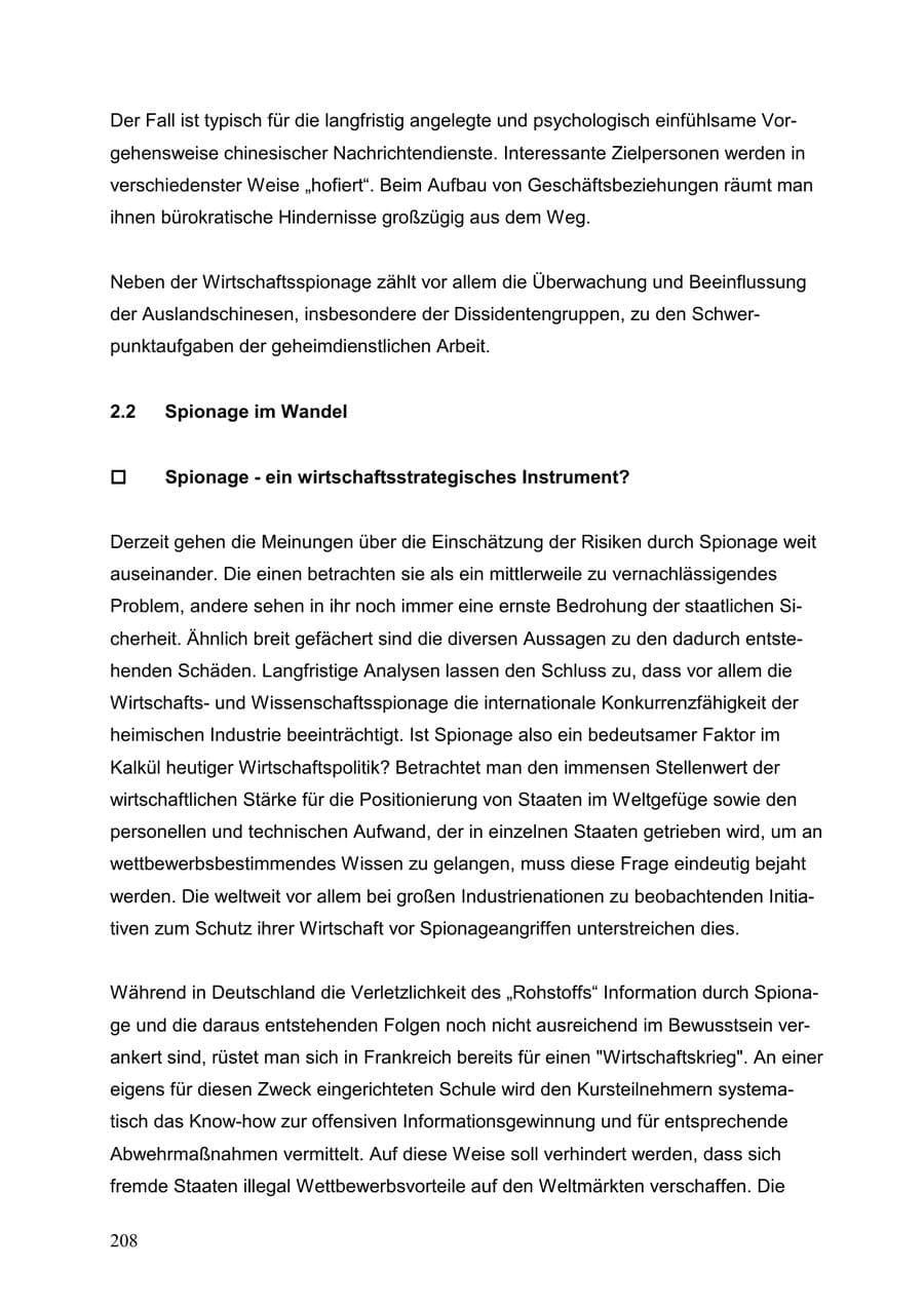 Seite 208 des Verfassungsschutzbericht 1999 Baden-Württemberg